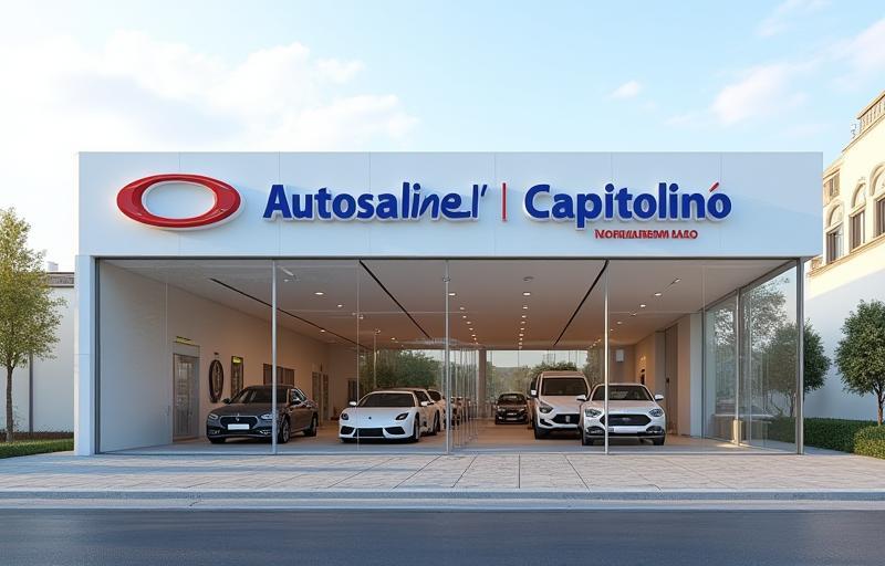 Exterior view of Autosalone Capitolino building on Viale Regina Margherita in Rome